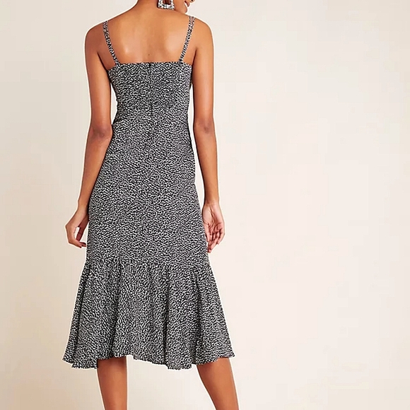 NWT Anthropologie Tina Flounced Midi Dress - Picture 6 of 14
